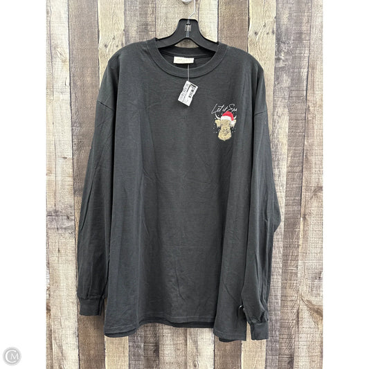 Top Long Sleeve By Simply Southern In Black, Size: Xxl