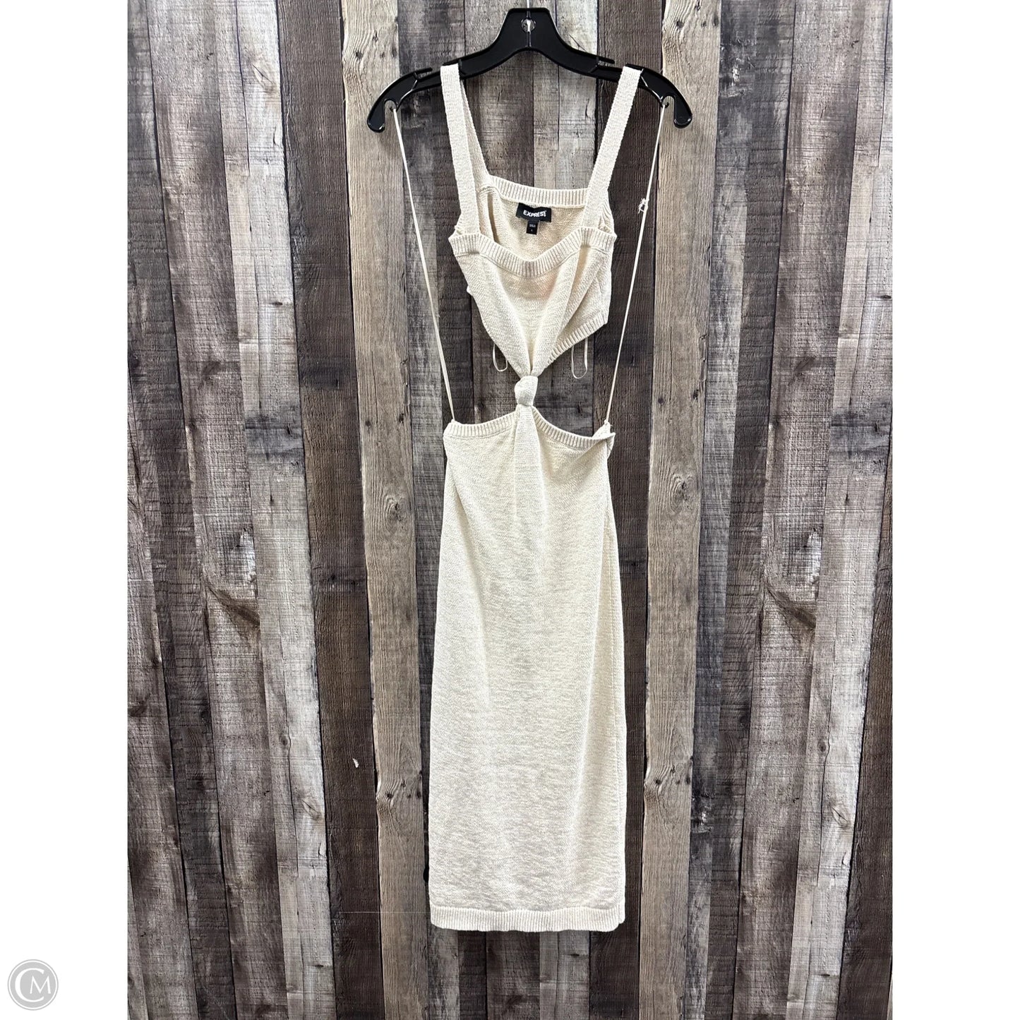 Dress Casual Maxi By Express In Beige, Size: S