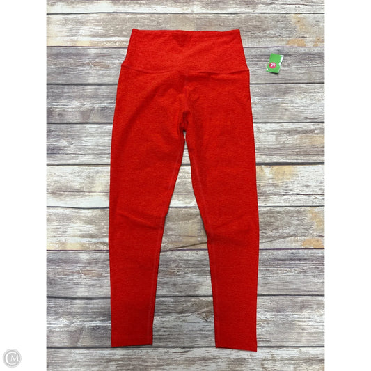 Athletic Leggings By Beyond Yoga In Red, Size: M