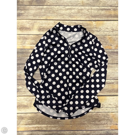Athletic Top Long Sleeve Collar By Jofit In Polkadot Pattern, Size: S