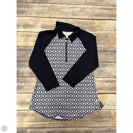 Athletic Top Long Sleeve Collar By Jofit In Navy, Size: S