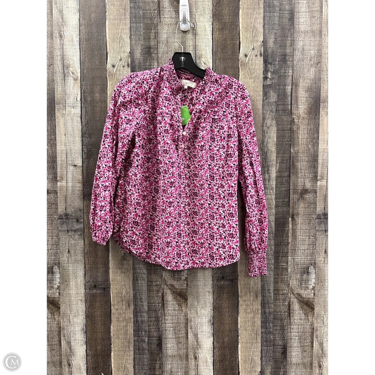 Top Long Sleeve By Loft In Pink, Size: Xs