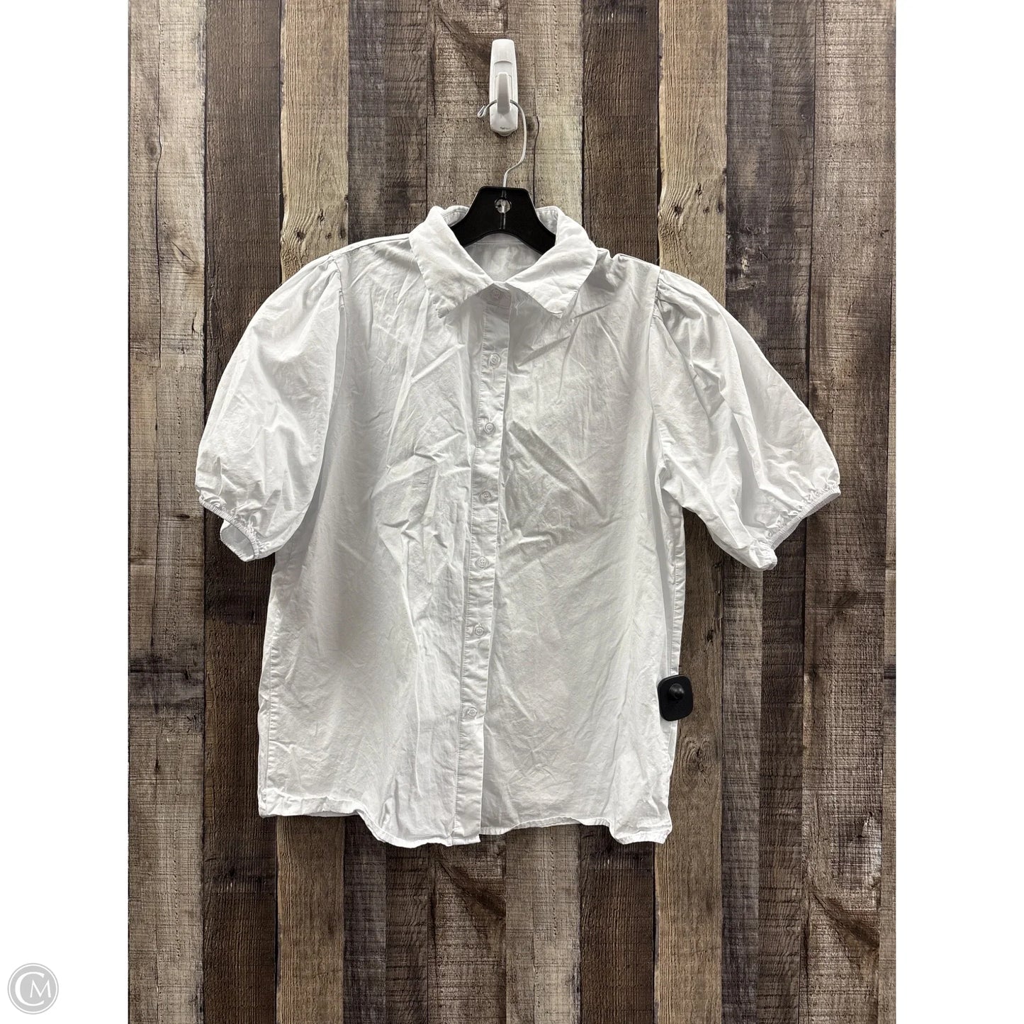 Top Short Sleeve Basic By Cmf In White, Size: M