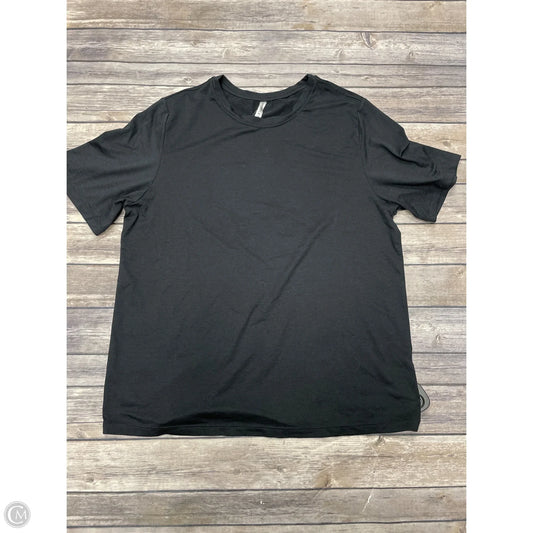 Athletic Top Short Sleeve By Fabletics In Black, Size: S