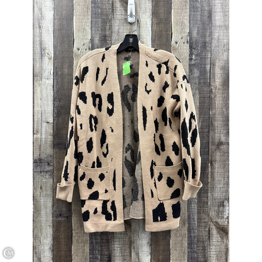Sweater Cardigan By Cme In Animal Print, Size: M