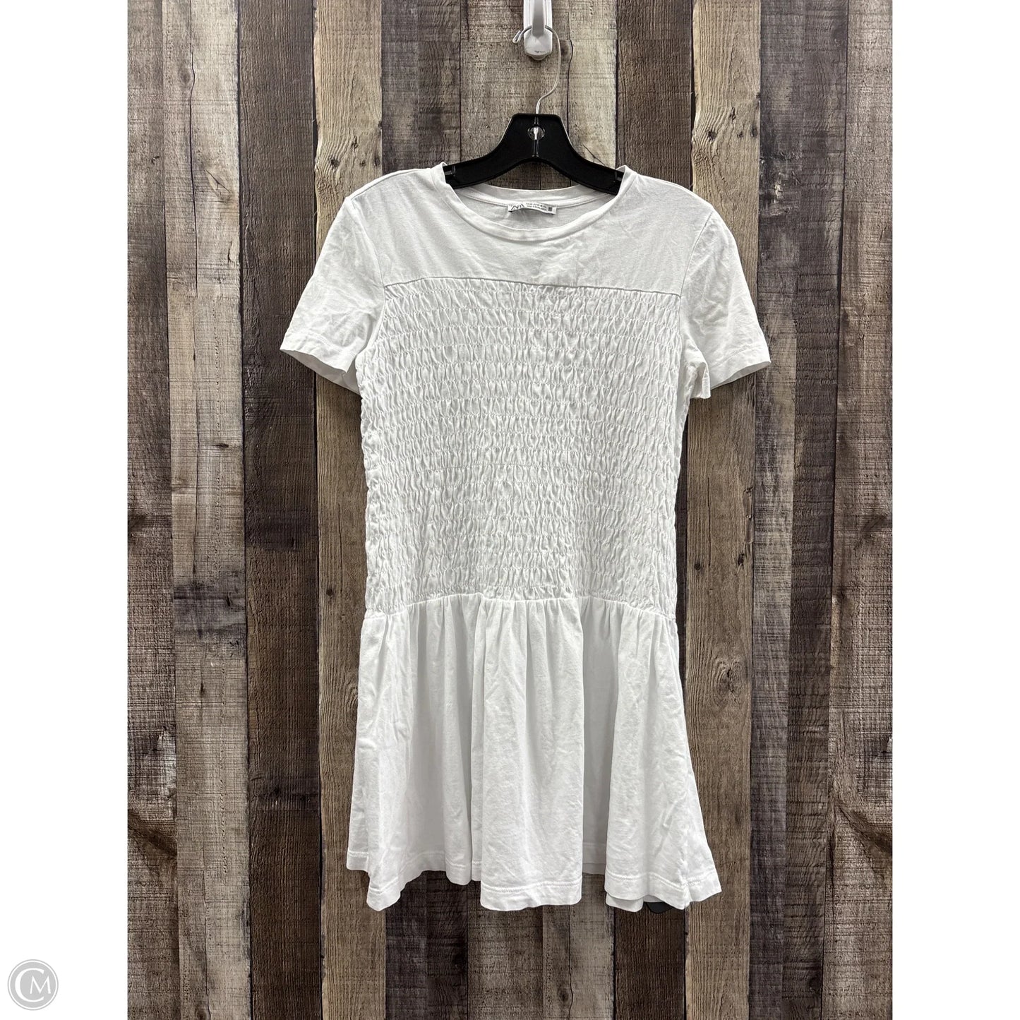 Dress Casual Short By Zara In White, Size: Xs