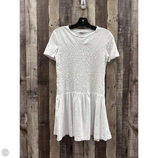 Dress Casual Short By Zara In White, Size: Xs