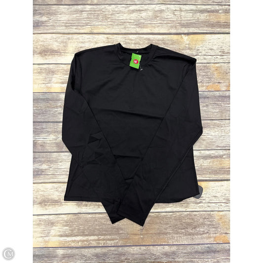 Athletic Top Long Sleeve Crewneck By Cme In Black, Size: Xxl