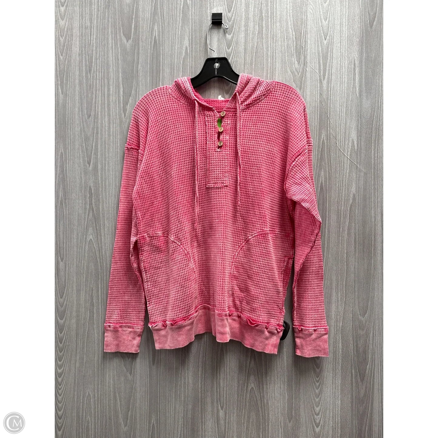 Top Long Sleeve By Zenana In Pink, Size: S