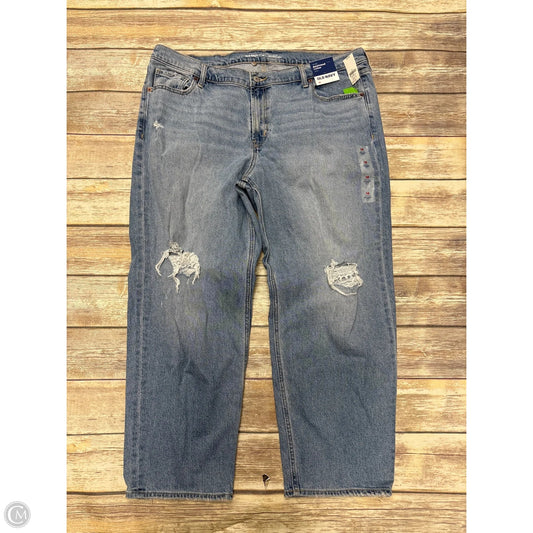 Jeans Boyfriend By Old Navy In Blue Denim, Size: 18