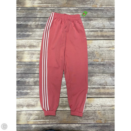 Athletic Pants By Adidas In Pink, Size: S