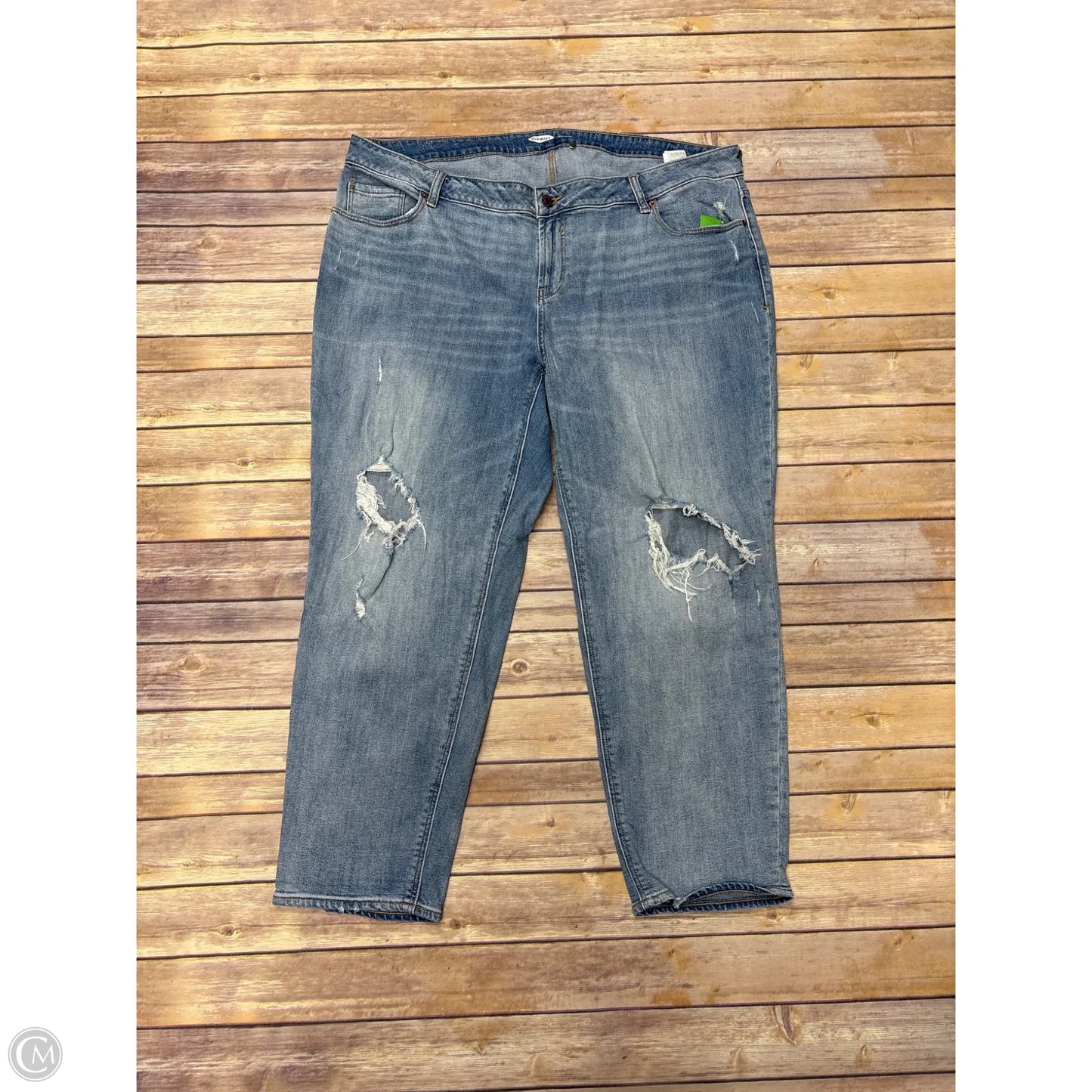Jeans Boyfriend By Old Navy In Blue Denim, Size: 20