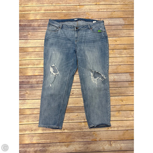 Jeans Boyfriend By Old Navy In Blue Denim, Size: 20