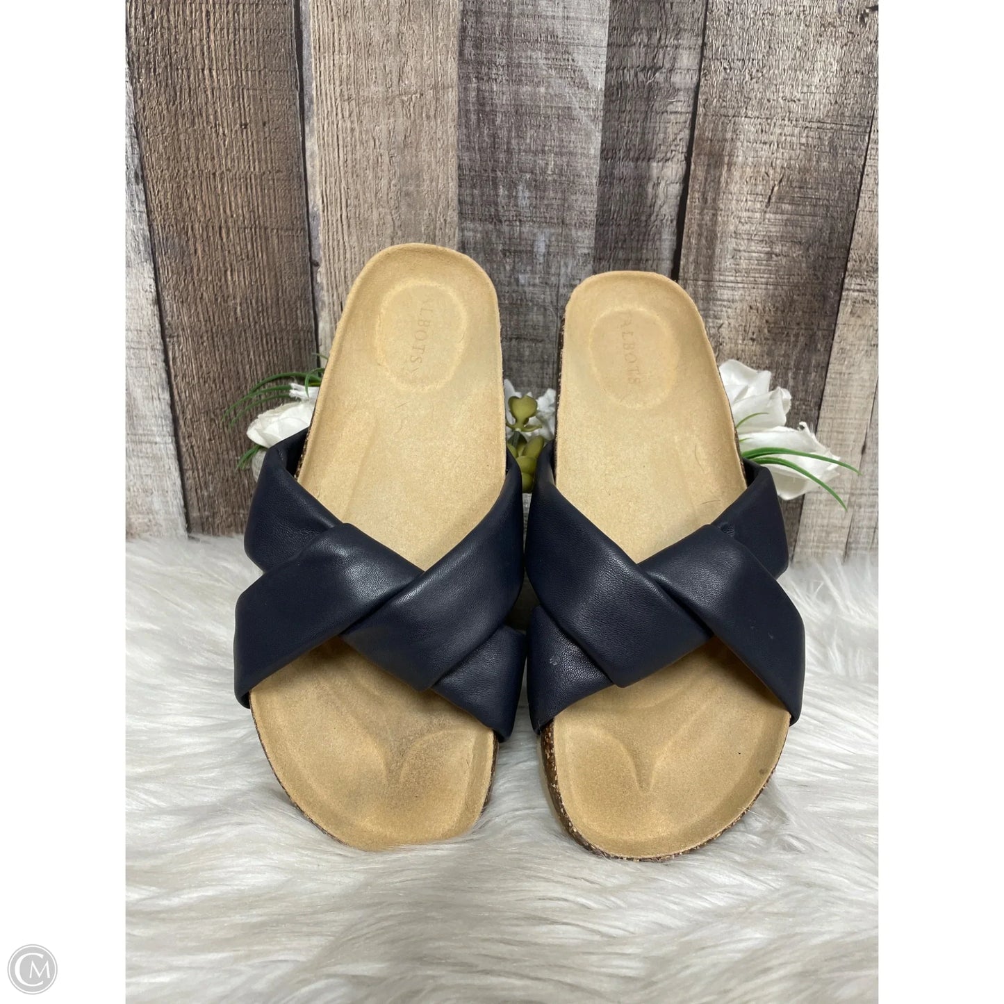 Sandals Flats By Talbots In Black, Size: 9.5