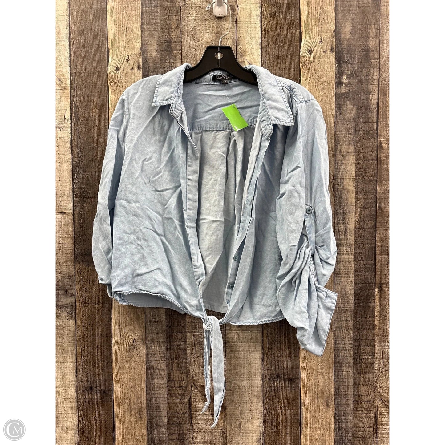 Top Long Sleeve By Velvet Heart In Blue, Size: M
