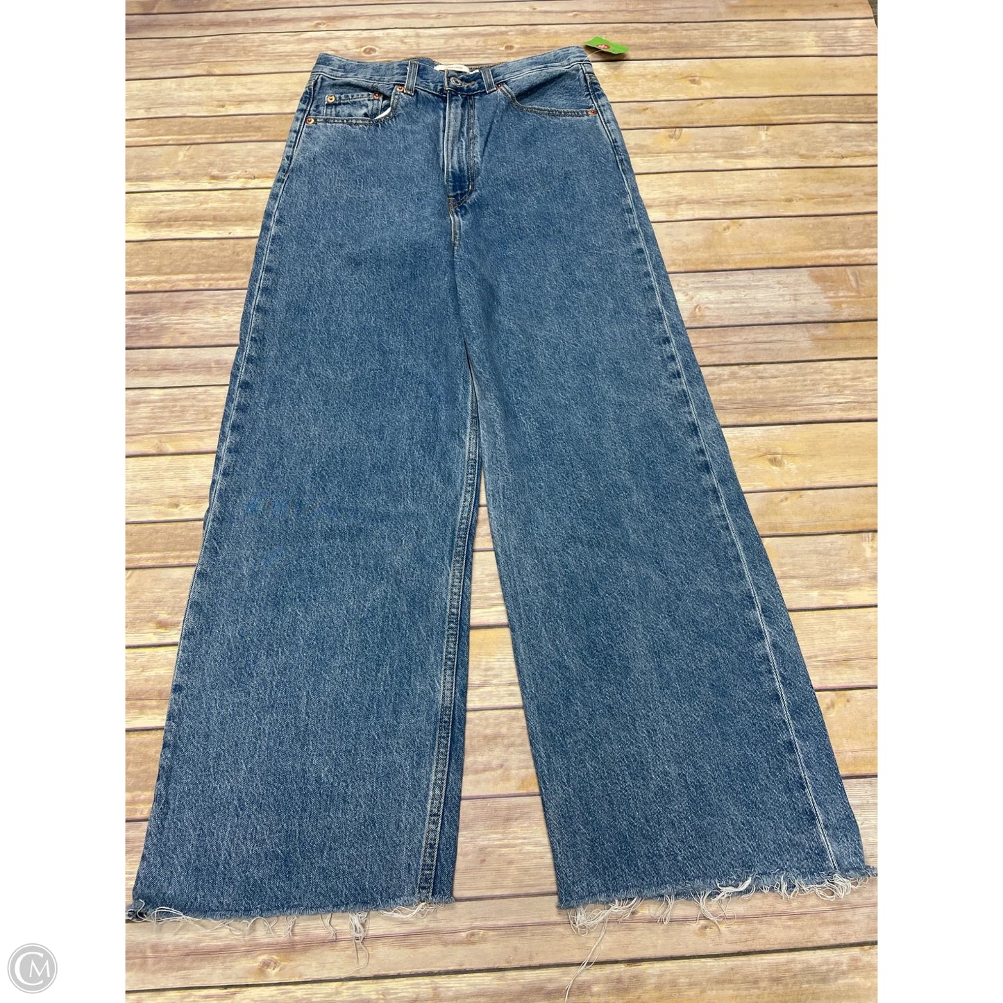 Jeans Wide Leg By Levis In Blue Denim, Size: 6