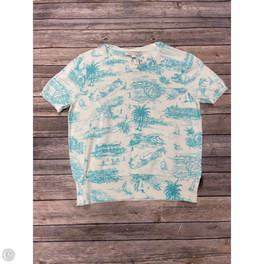 Top Short Sleeve By Brooks Brothers In Multi-colored, Size: M