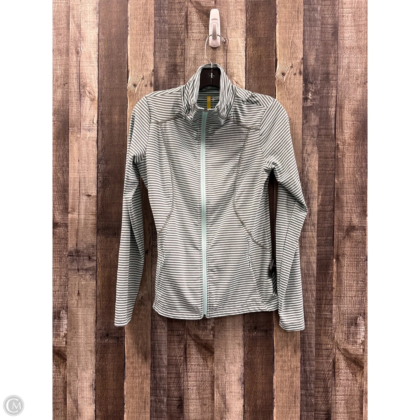 Athletic Top Long Sleeve Collar By Lole In Blue & Grey, Size: S