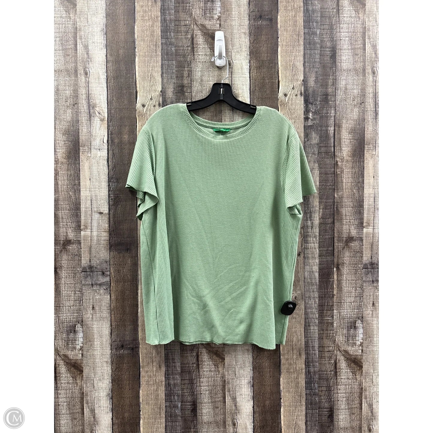 Top Short Sleeve By Dip In Green, Size: 1x