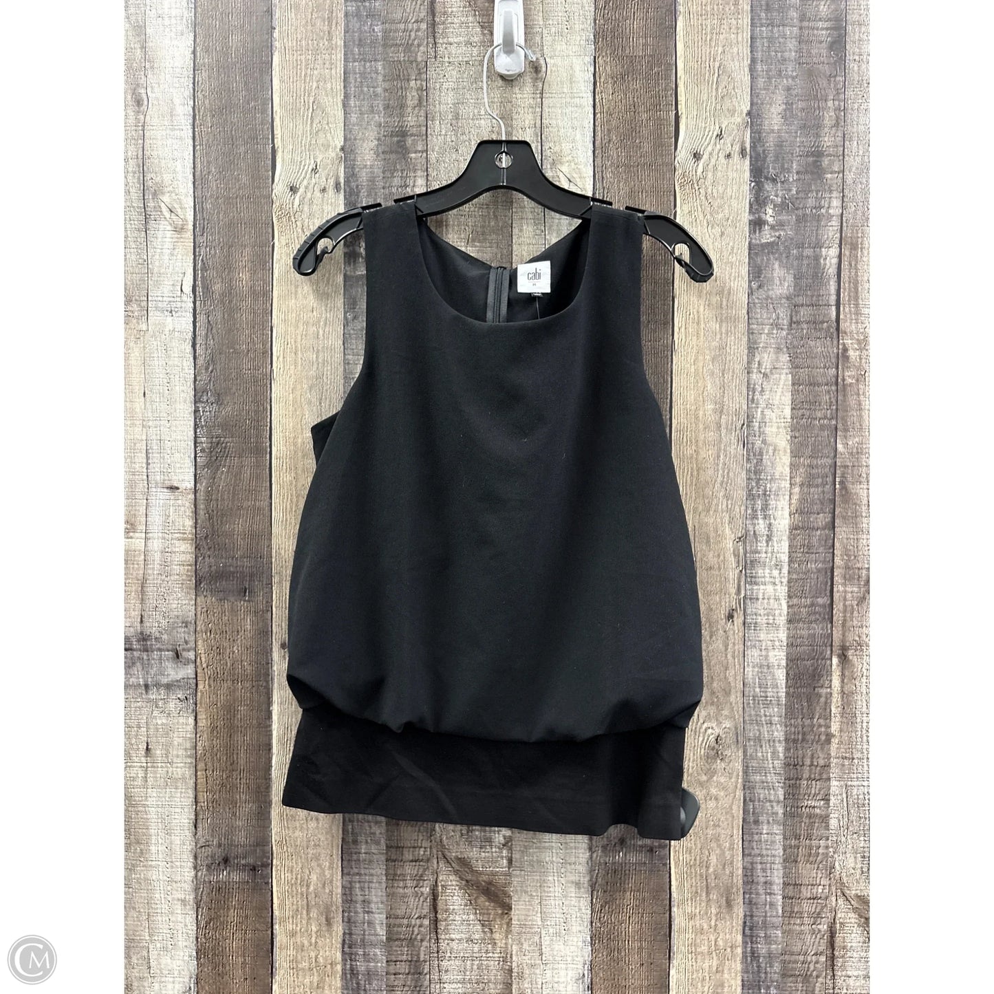 Top Sleeveless By Cabi In Black, Size: M