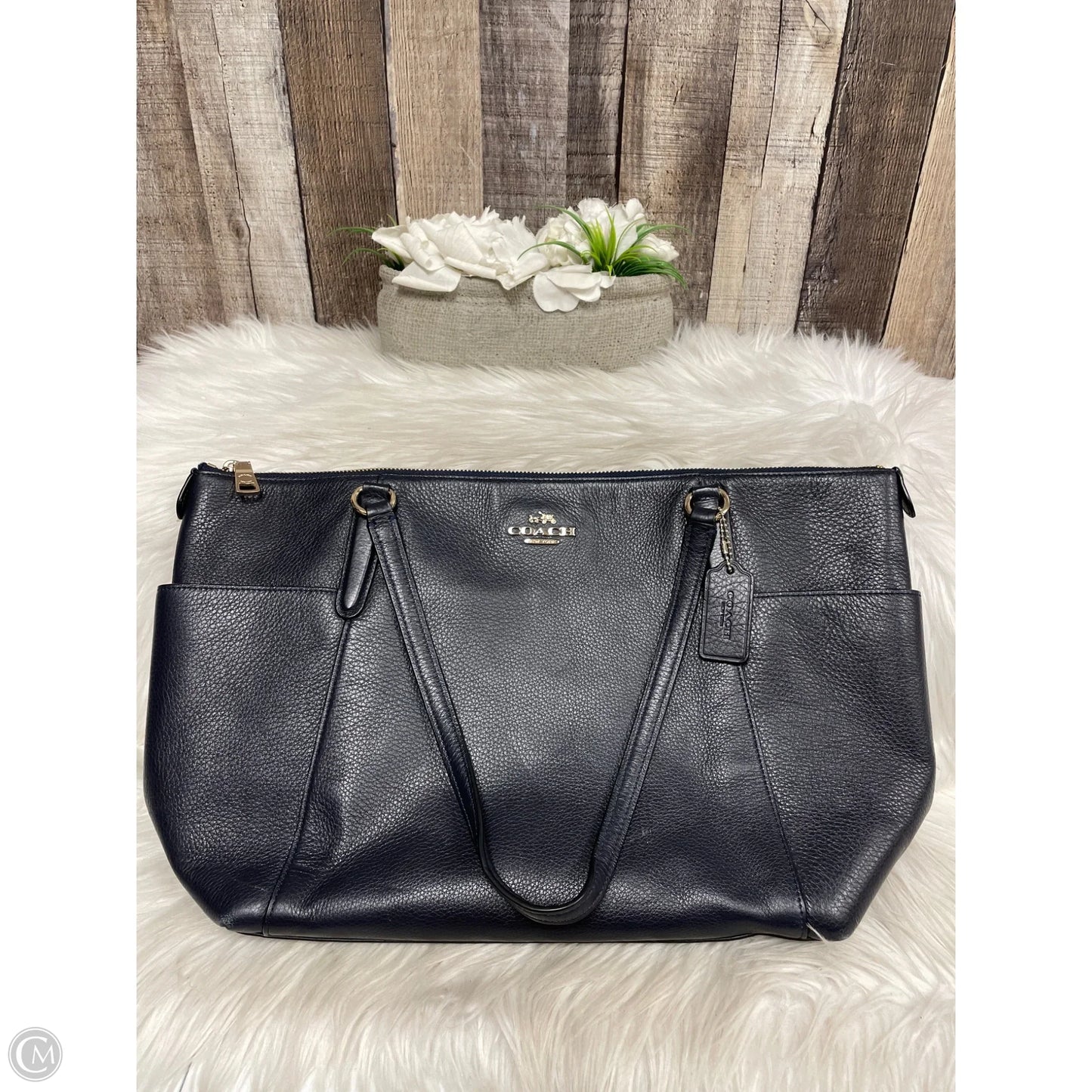 Tote Designer By Coach, Size: Large
