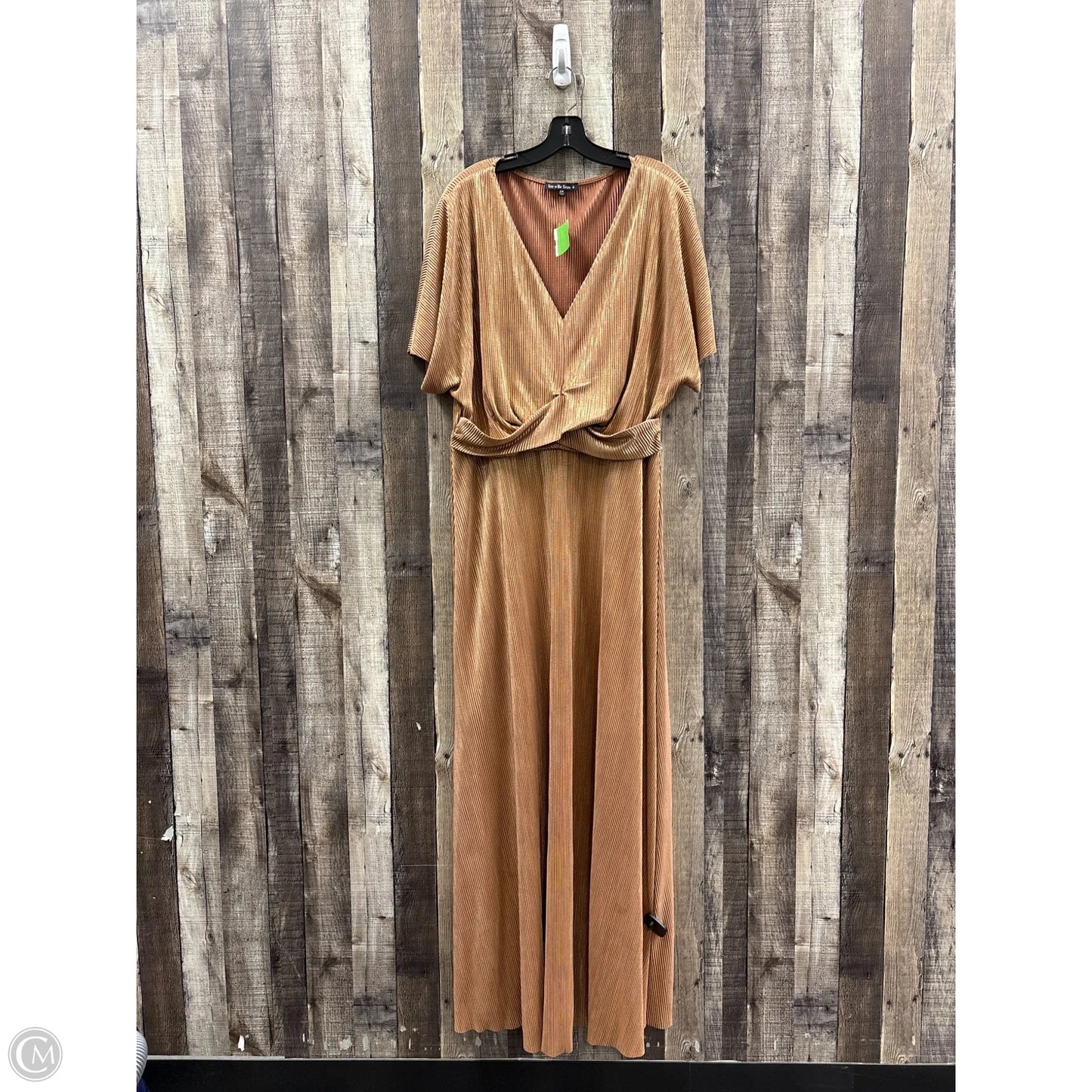 Dress Casual Maxi By See And Be Seen In Bronze, Size: 2x