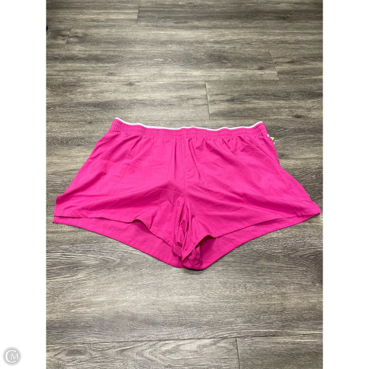 Athletic Shorts By Fabletics In Pink, Size: 1x