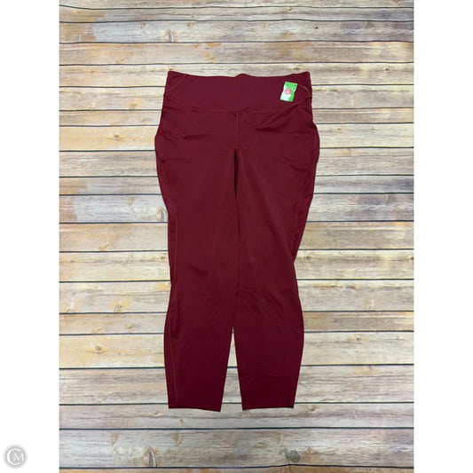 Athletic Leggings By Lululemon In Mauve, Size: 14