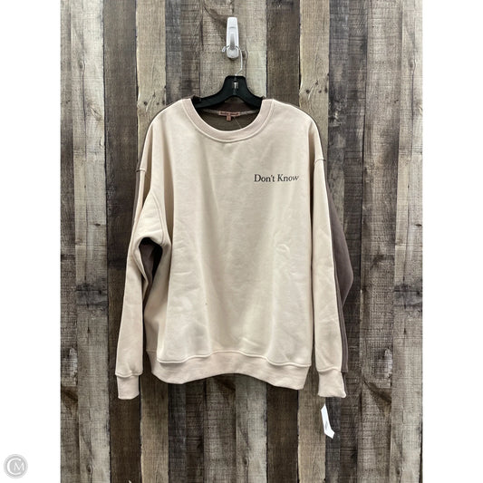 Sweatshirt Crewneck By Bailey Rose In Multi-colored, Size: Xl