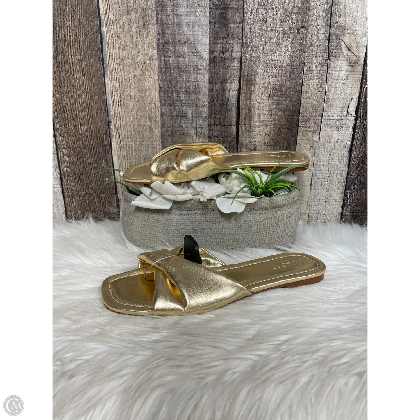 Sandals Flats By J. Crew In Gold, Size: 8