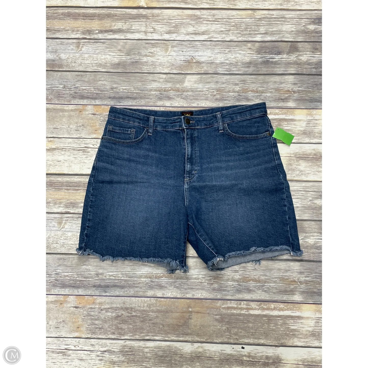 Shorts By Lee In Blue Denim, Size: 16