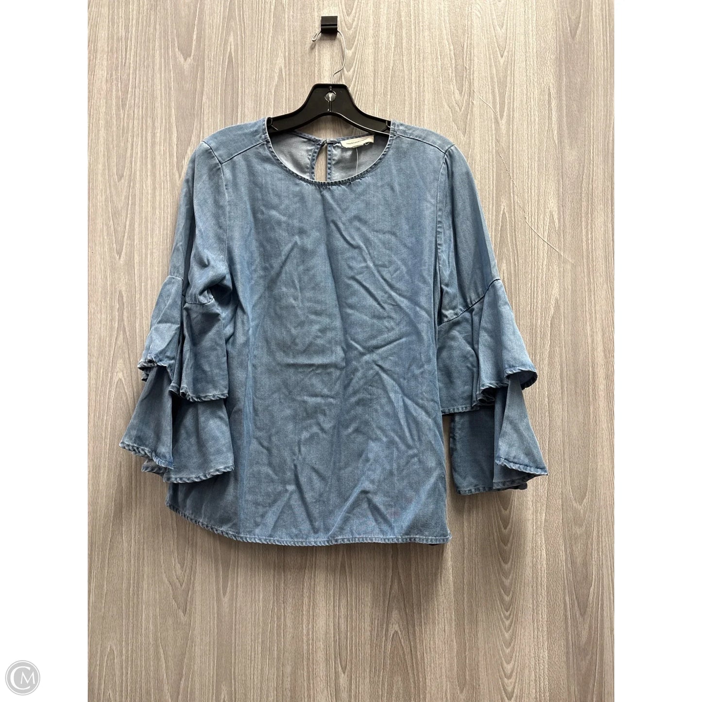 Top Long Sleeve By Beachlunchlounge In Blue, Size: S