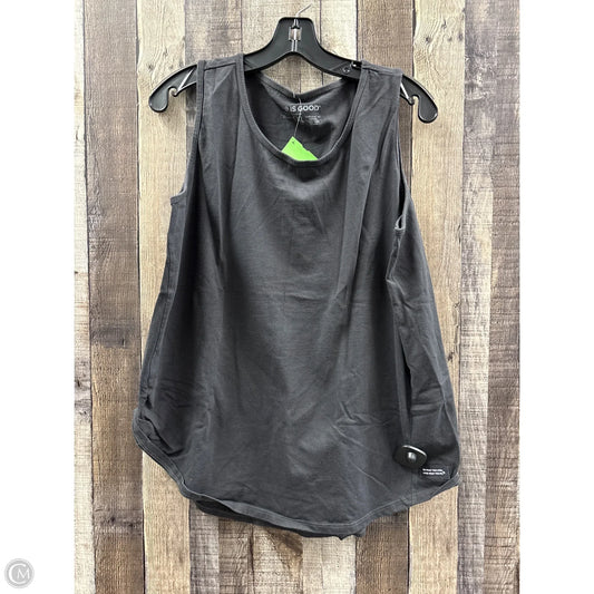 Top Sleeveless Basic By Life Is Good In Grey, Size: Xxl