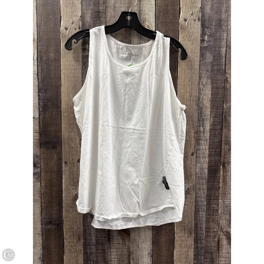 Top Sleeveless Basic By Life Is Good In White, Size: Xxl