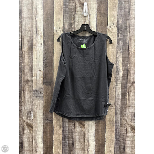 Top Sleeveless Basic By Life Is Good In Grey, Size: Xxl