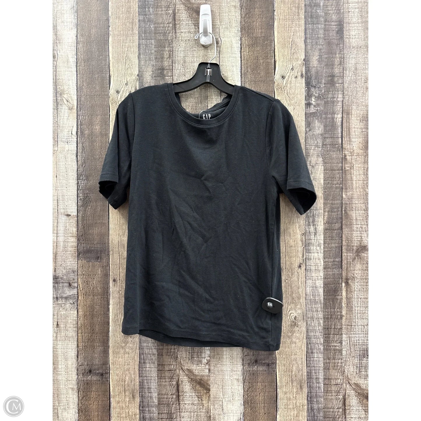 Top Short Sleeve Basic By Gap In Black, Size: Xl