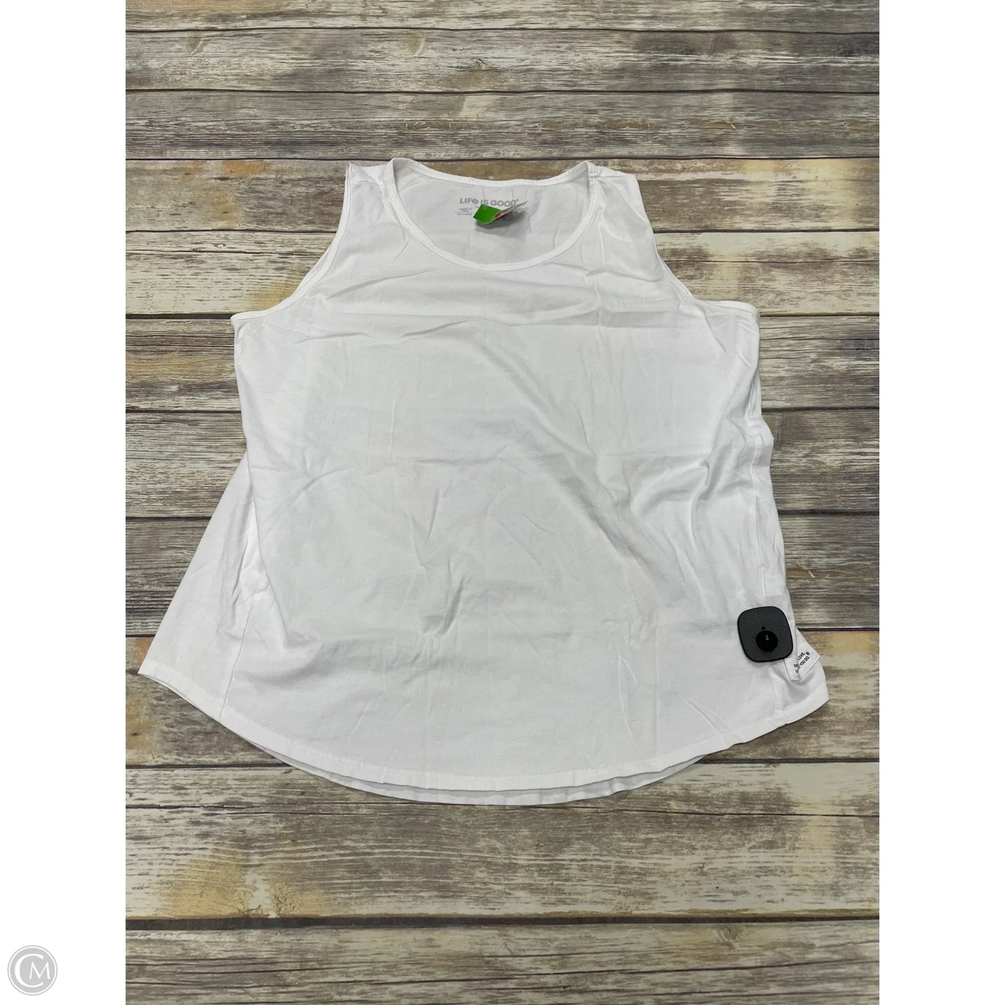 Top Sleeveless Basic By Life Is Good In White, Size: Xxl