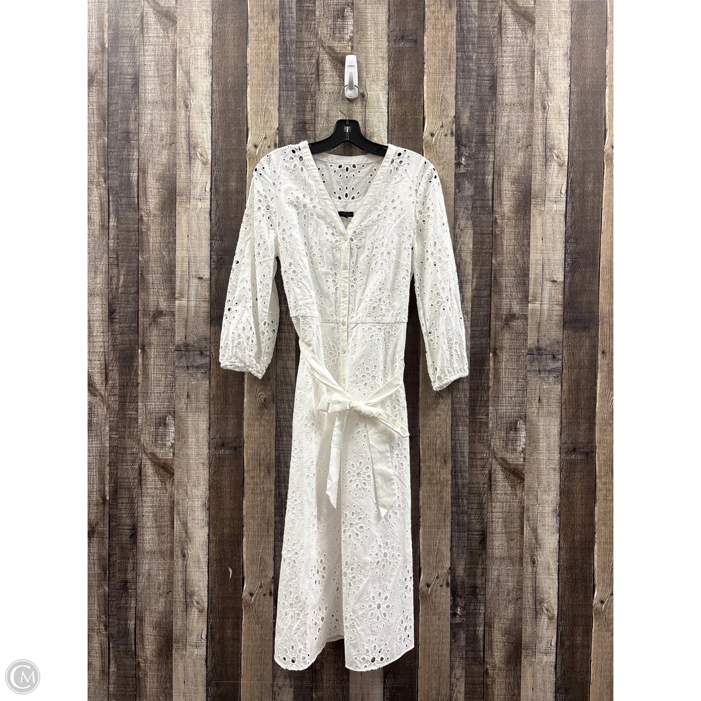 Dress Casual Maxi By Talbots In White, Size: 8