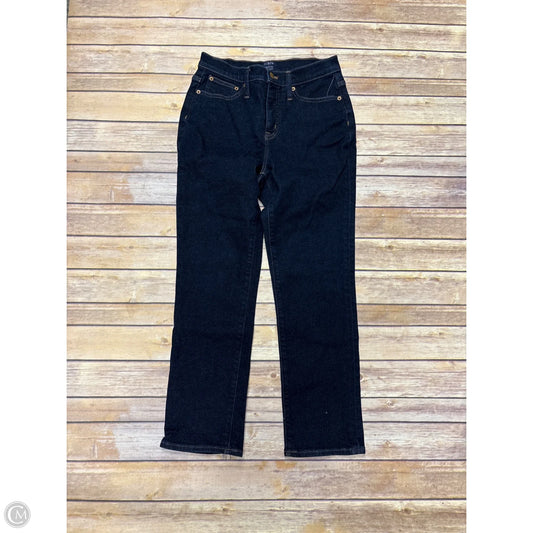 Jeans Straight By J. Crew In Blue Denim, Size: 2