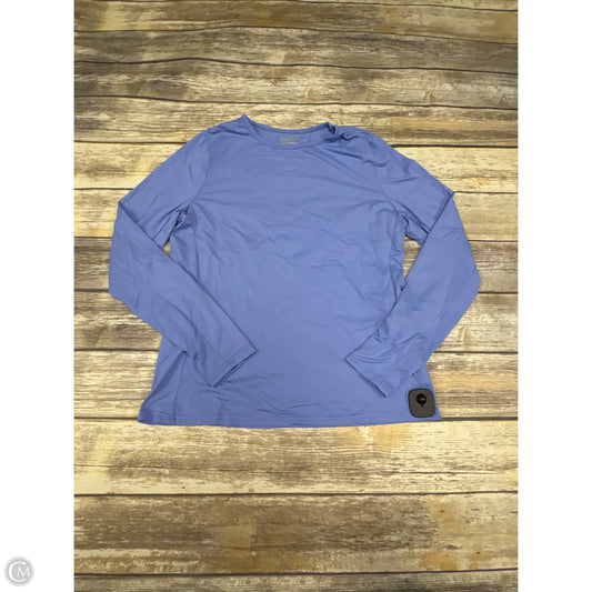 Athletic Top Long Sleeve Crewneck By Hang Ten In Purple, Size: L