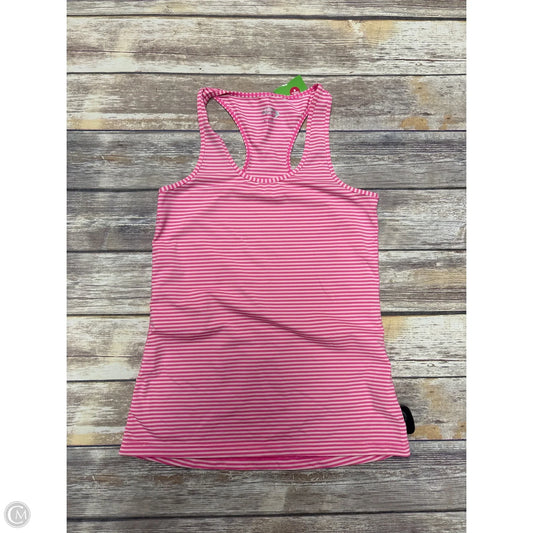 Athletic Tank Top By Mta Sport In Striped Pattern, Size: M