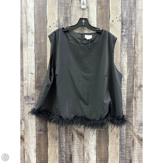 Top Sleeveless By Chicsoul In Black, Size: 3x