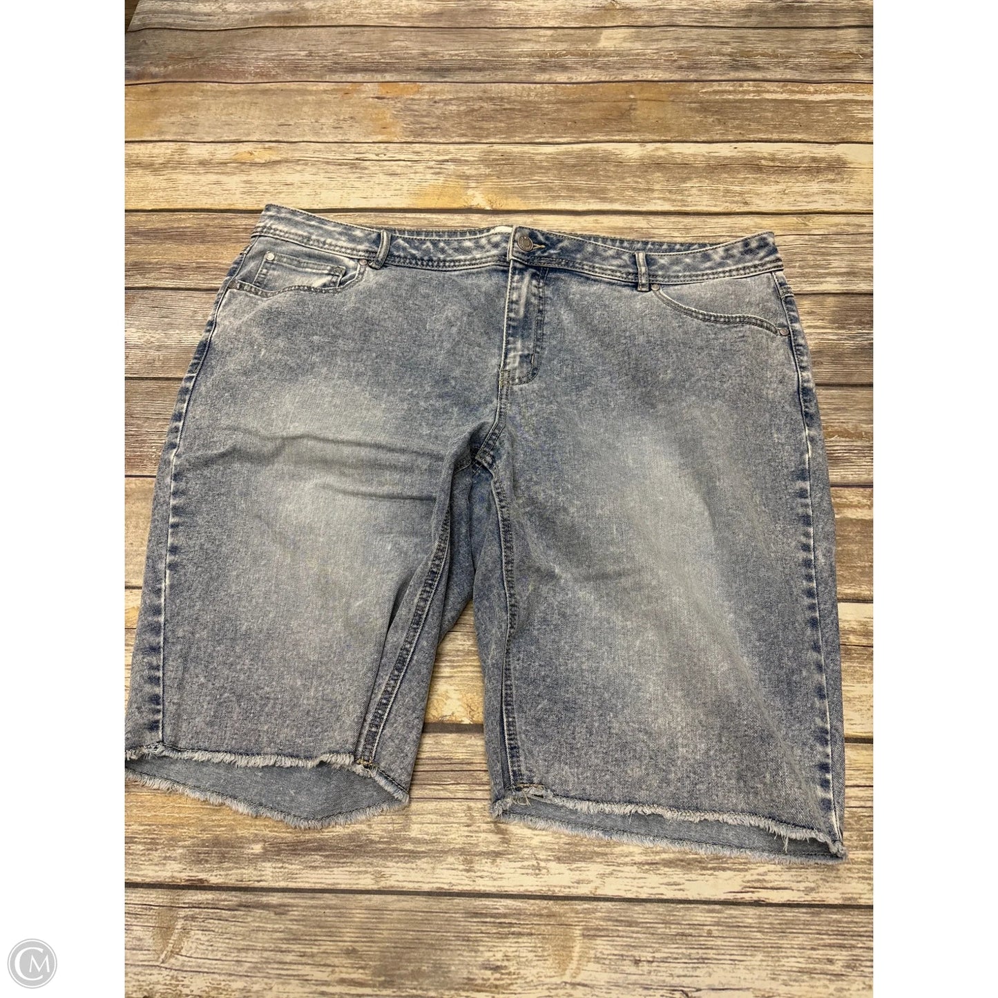 Shorts By Cato In Blue Denim, Size: 20