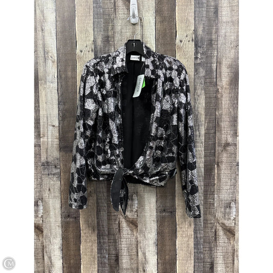 Cardigan By Chicos In Silver, Size: M