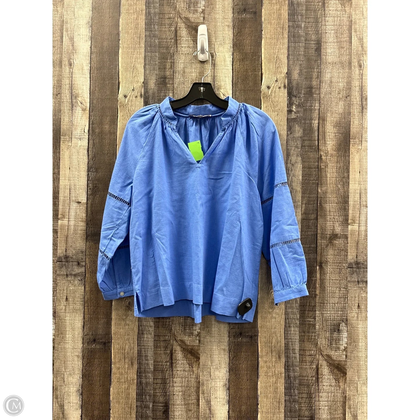 Top Long Sleeve By Loft In Blue, Size: Mp