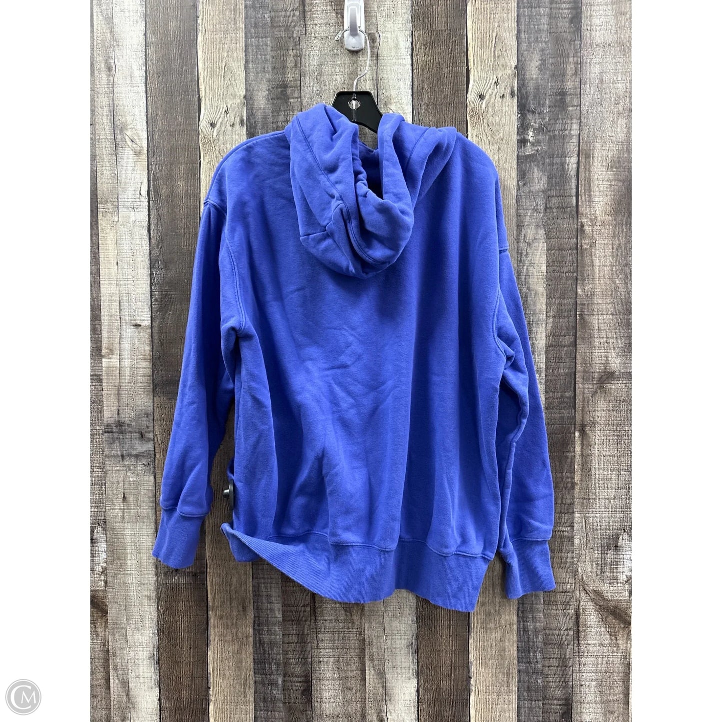 Athletic Top Long Sleeve Hoodie By Nike In Purple, Size: S