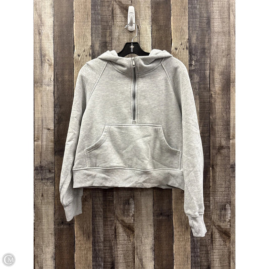 Sweatshirt Hoodie By Automet In Grey, Size: M