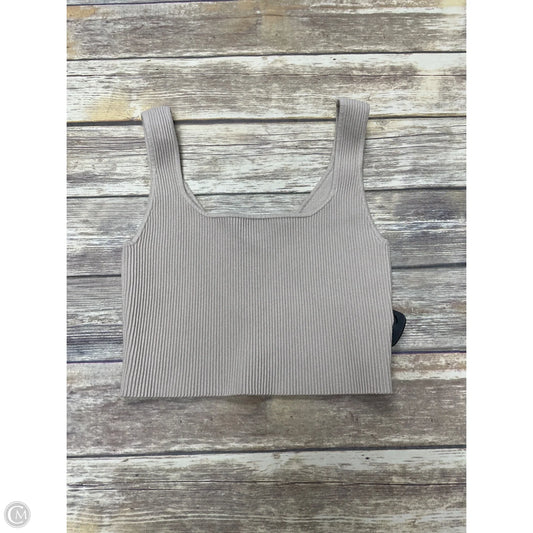 Top Sleeveless By Abound In Taupe, Size: M
