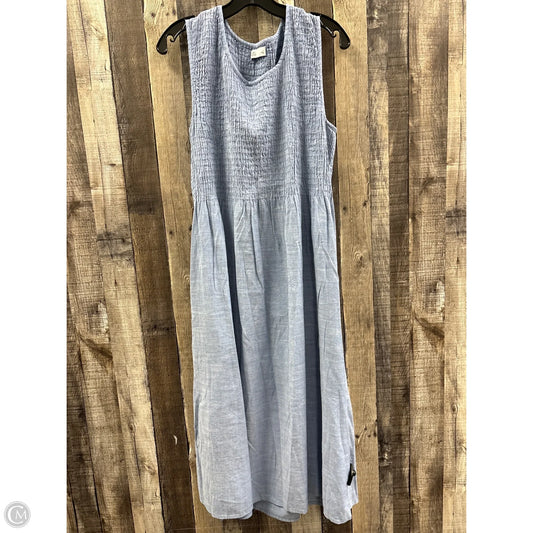 Dress Casual Maxi By Croft And Barrow In Blue, Size: L
