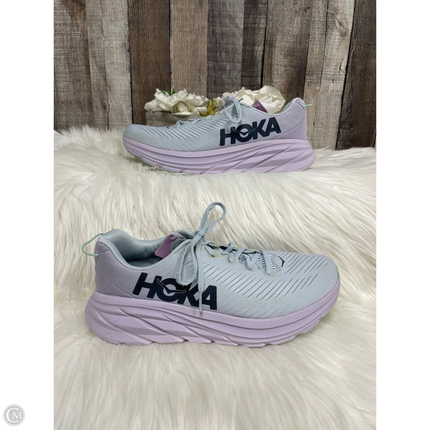 Shoes Athletic By Hoka In Grey, Size: 10